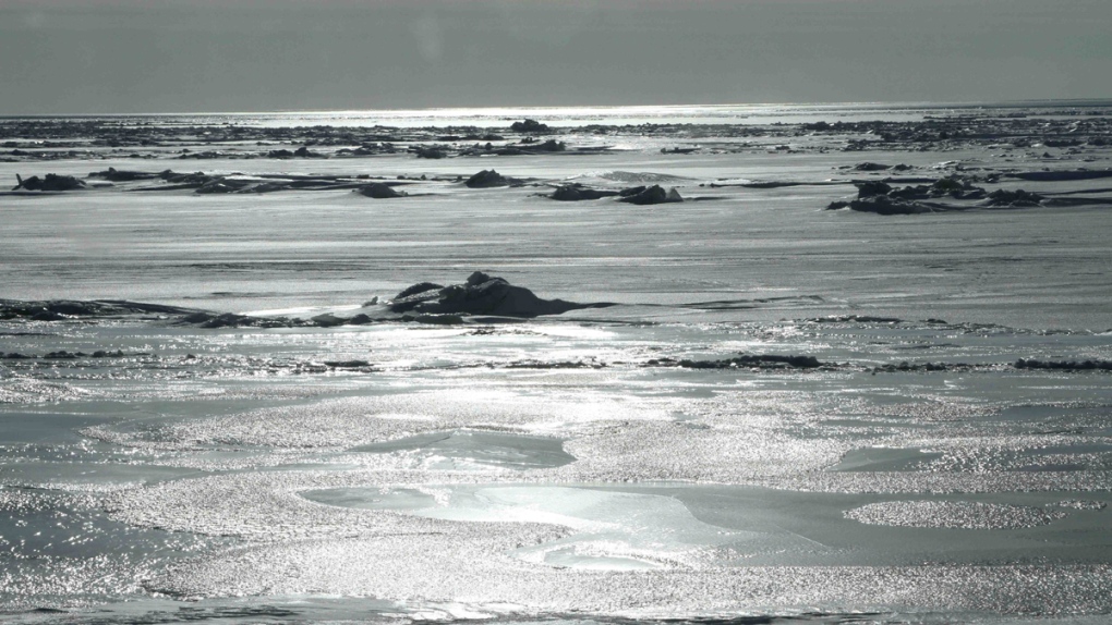 The Bering Sea seen from Nome, Alaska