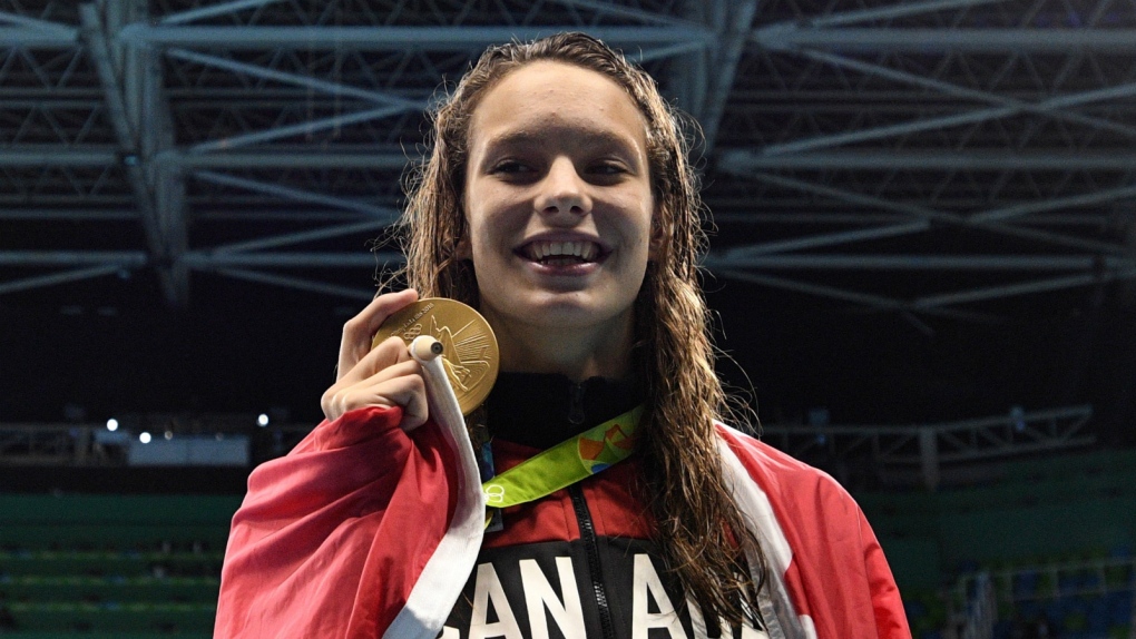 Penny Oleksiak wins gold in 100 metre freestyle