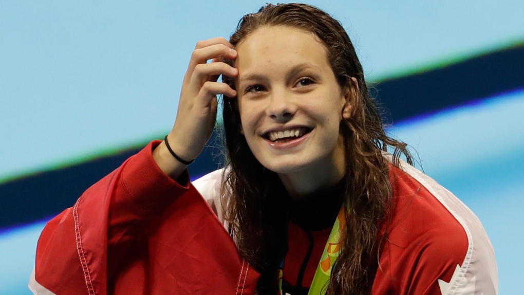 Oleksiak supports his Olympic champion sister
