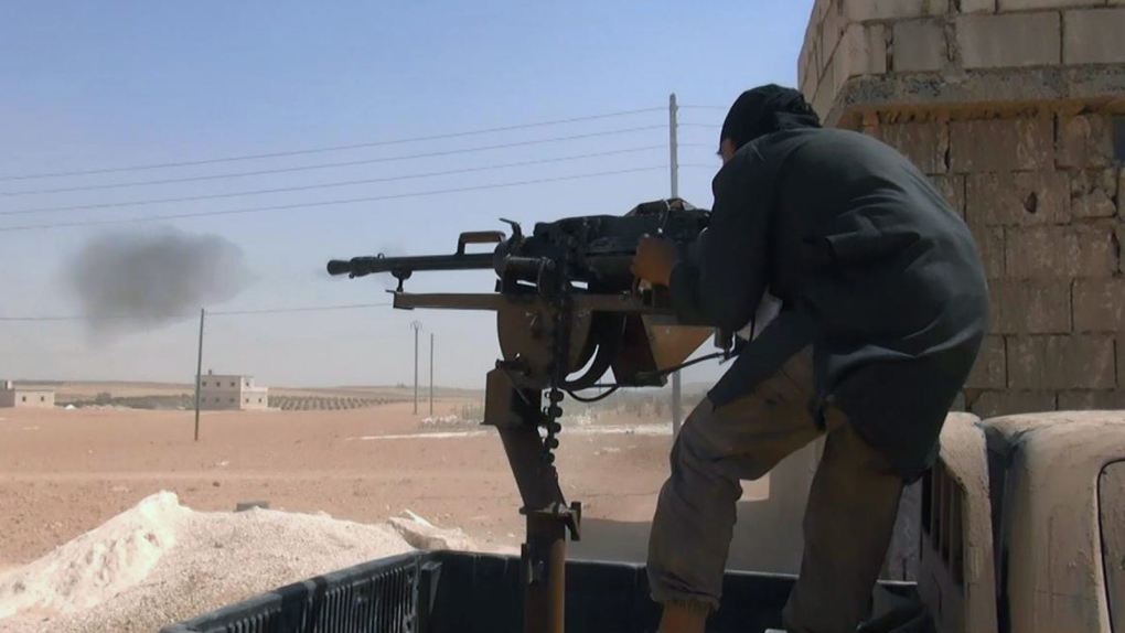 Islamic State fighter fires