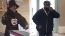 Moncton police released these photos after two banks were robbed in the Moncton area Friday night. (New Brunswick RCMP) 