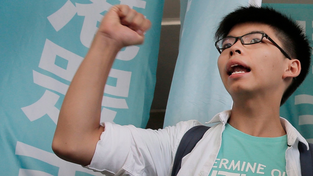 Teen Hong Kong protest leader Joshua Wong 