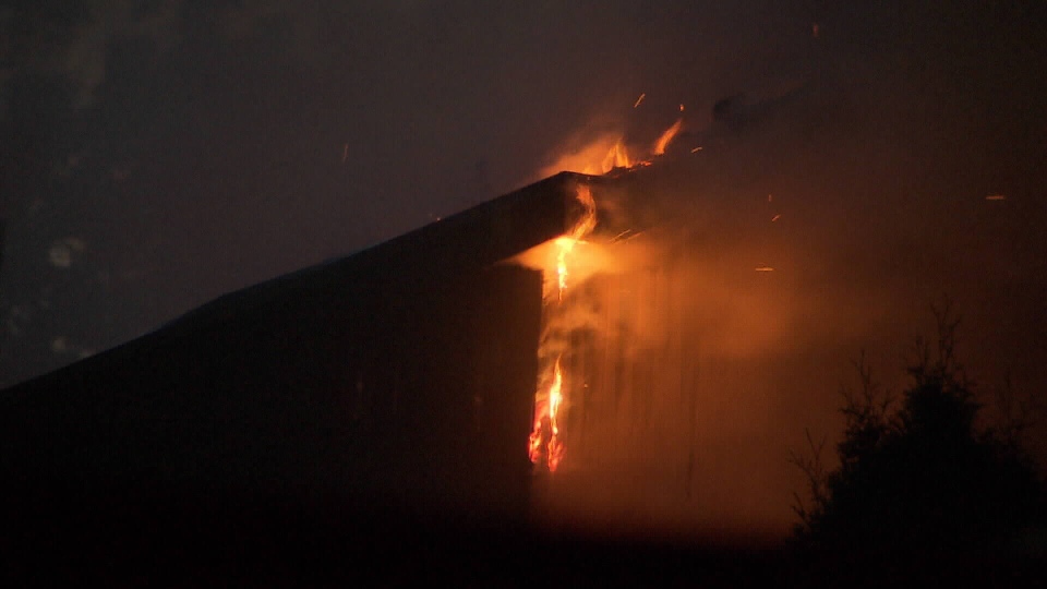 45 firefighters battle suspicious Maple Ridge blaze | CTV News