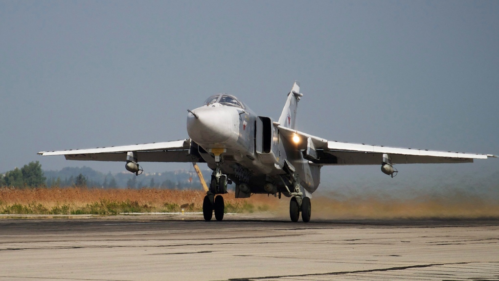 Russian Su-24 warplane