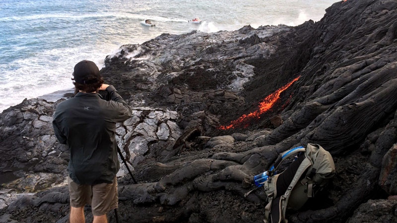 Lava from Kilauea Hawaii