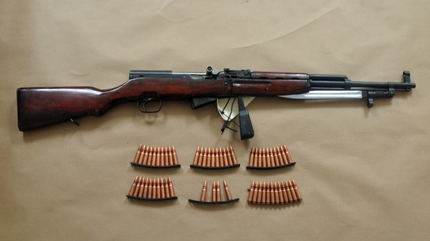 SKS rifle/ammo - Lethbridge arrest