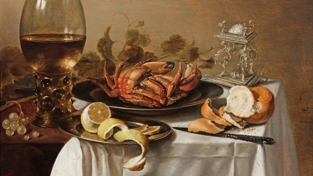 Dutch painting depicting food
