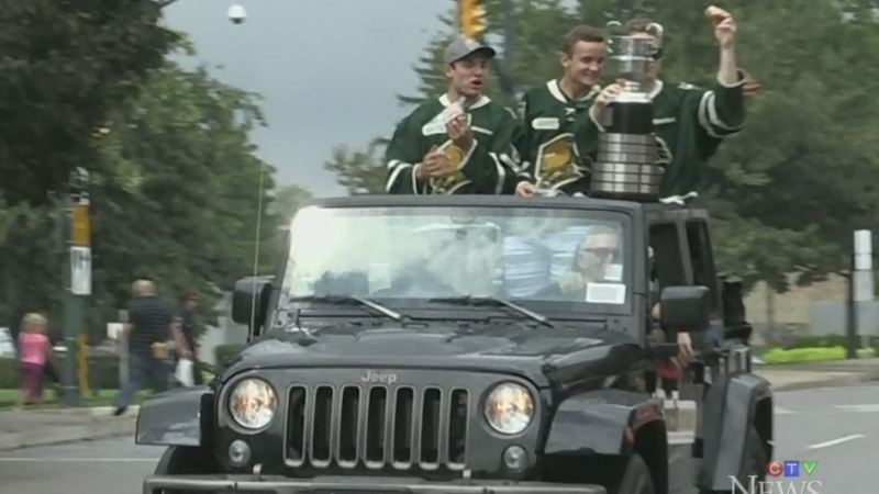London Knights Memorial Cup victory parade. Norm J