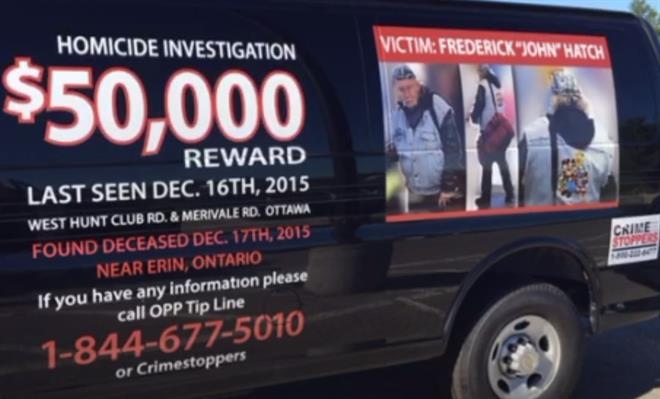 This van will be placed in different communities along highway 7 as police look for clues into the death of 65-year-old Frederick John Hatch.