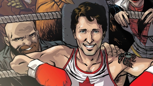 Justin Trudeau on Marvel cover