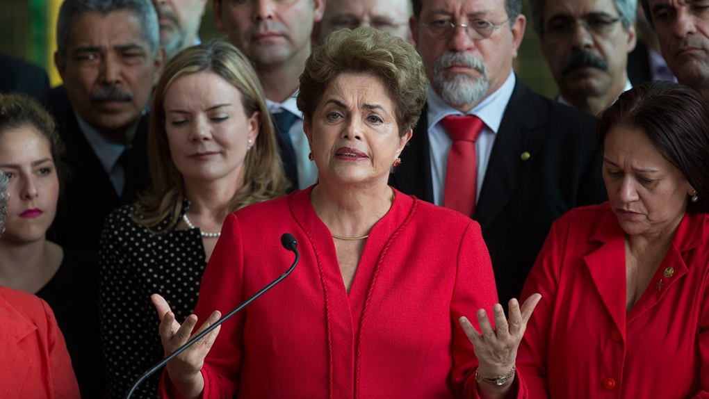 Brazil's suspended President Dilma Rousseff