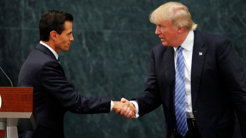 Donald Trump meets with Mexico's president