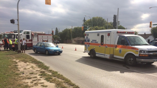 Pedestrian taken to hospital after hit by car