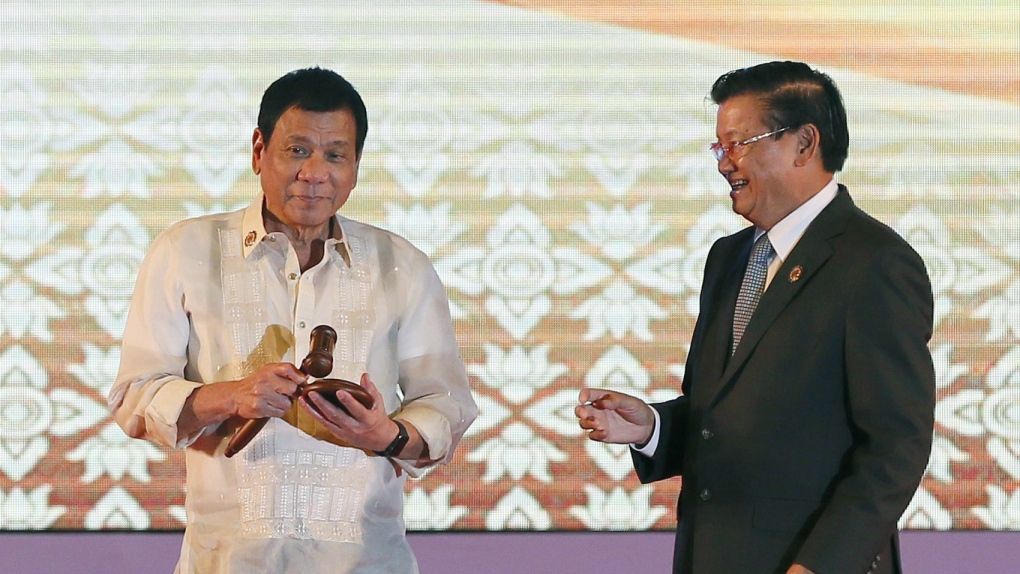 Philippine President Duterte at ASEAN summit 2016