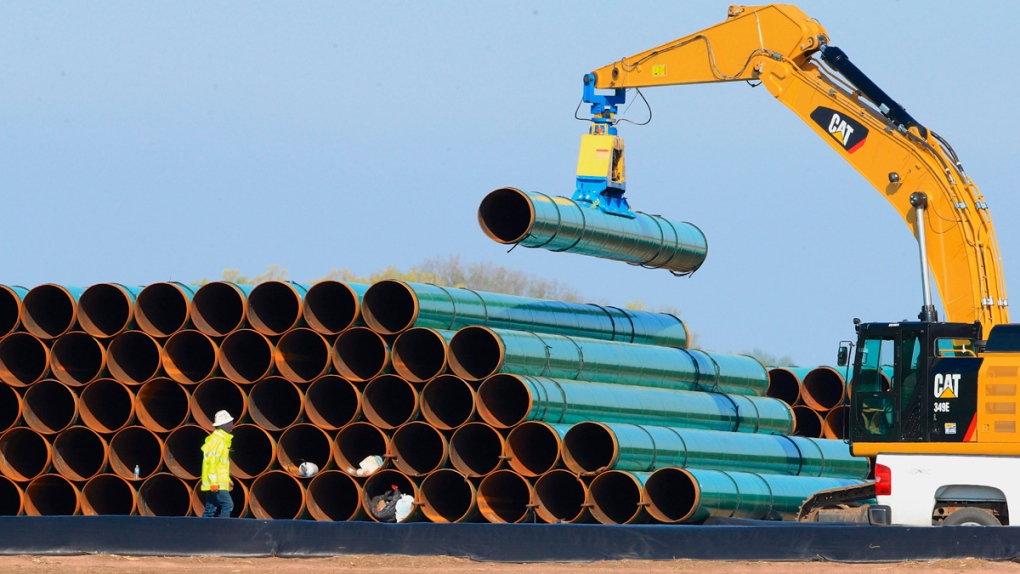Pipes for the proposed Dakota Access Pipeline