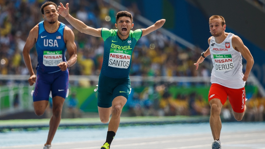 Men's 100-meter T47 final in Rio