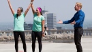 Steph LeClair of Kitchener and Kristen McKenzie of Guelph are the winners of Season 4 of The Amazing Race Canada. (Bell Media)