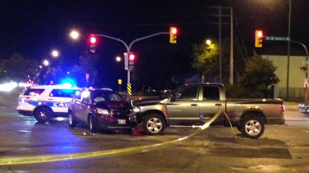 Collision at Fermor and St.Anne's Road