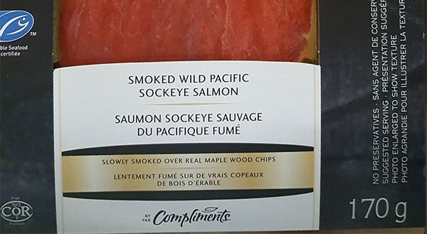 Sensations Smoked Wild Pacific Salmon product recalled by the C.F.I.A. on Saturday, September 17th, 2016.