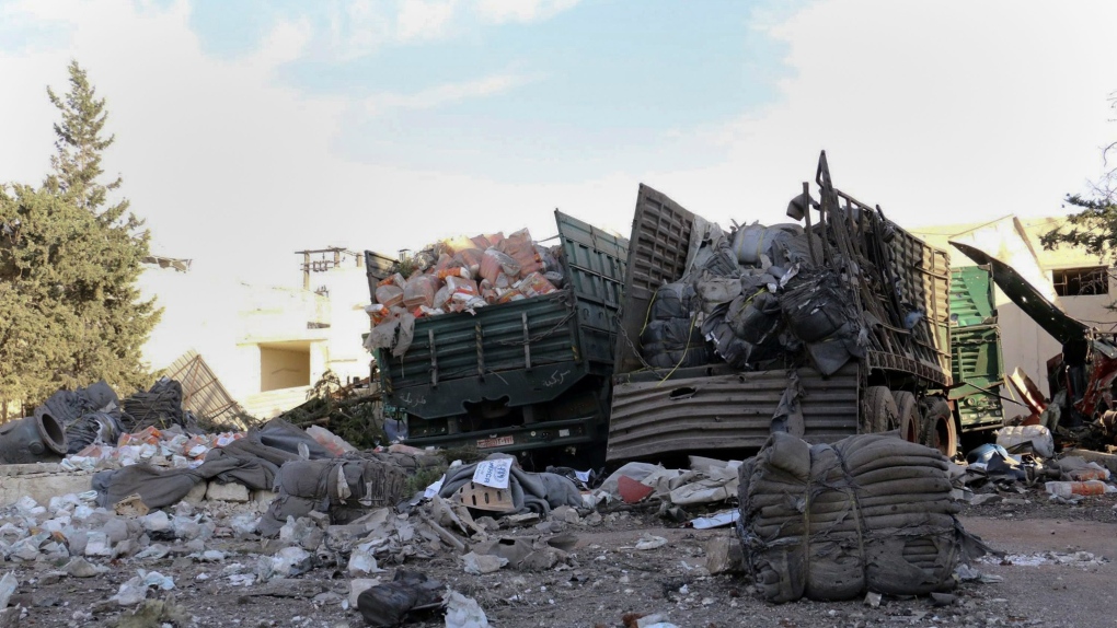 Aistrike hits aid trucks in Aleppo, Syria