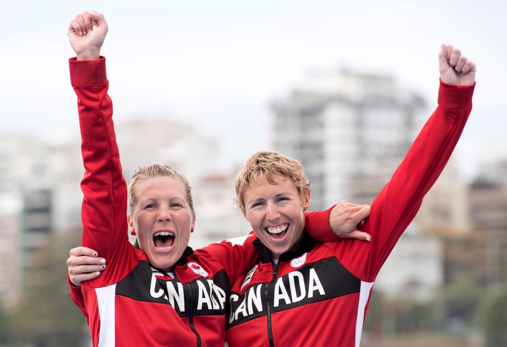 Canadian rowers Lindsay Jennerich, Patricia Obee