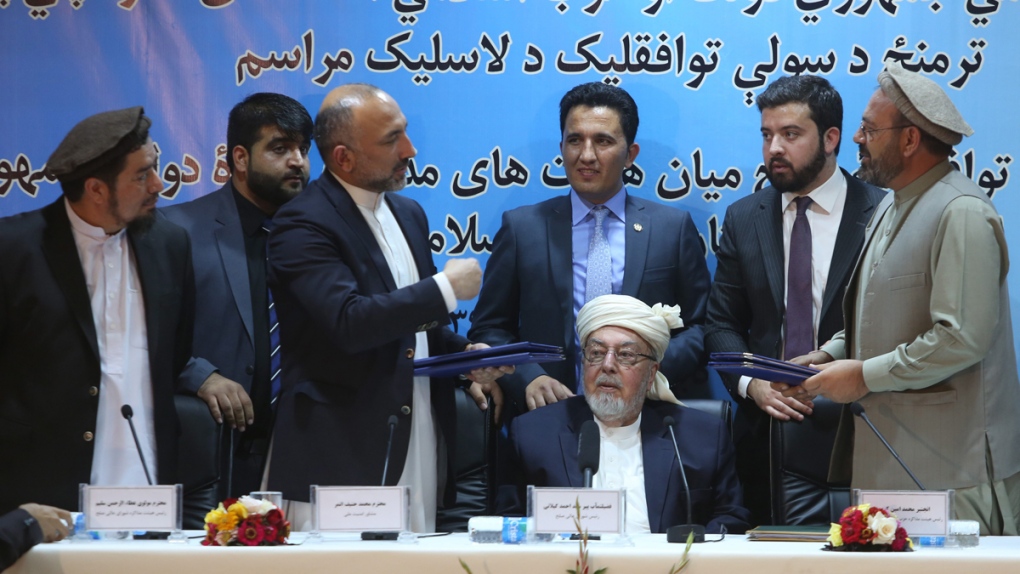 After signing a peace deal in Kabul, Afghanistan
