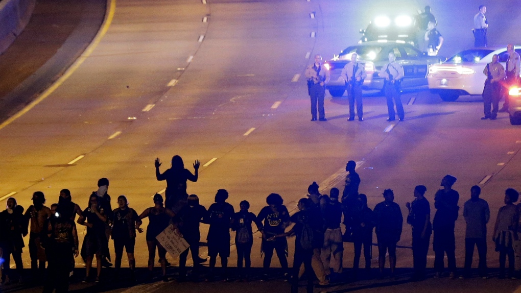 Peaceful protests in Charlotte