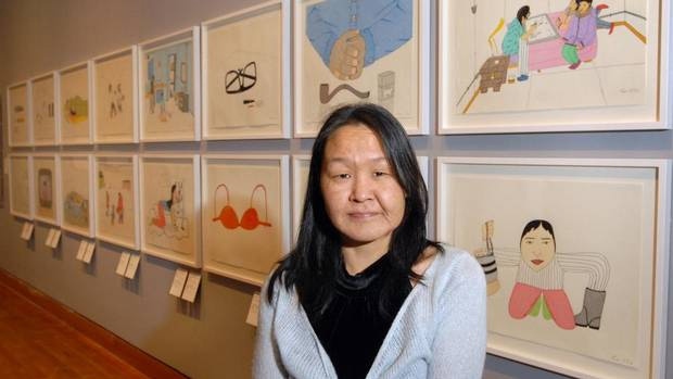 Acclaimed Inuit artist Annie Pootoogook is shown in this file photo. (CNW Group)