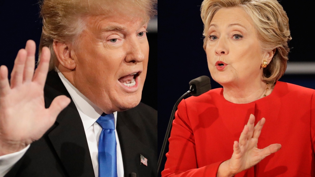 Donald trump and Hillary Clinton debate