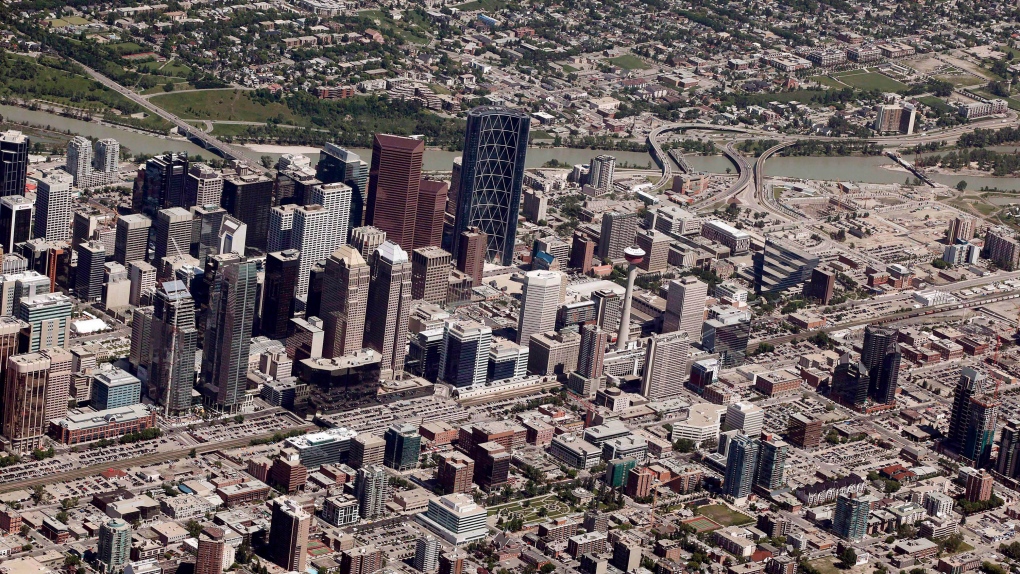 Offices in downtown Calgary (Calgary skyline)