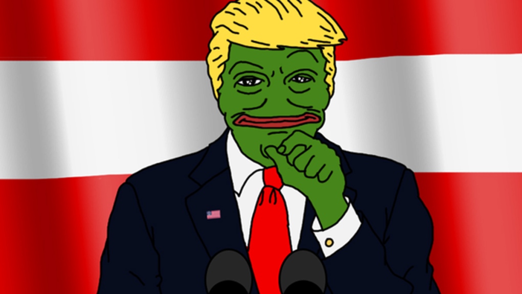 Donald Trump as Pepe the Frog