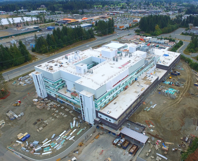 The Comox Valley Hospital, located in Courtenay on Lerwick Road, will be 428,400 square feet in size with 153 beds.