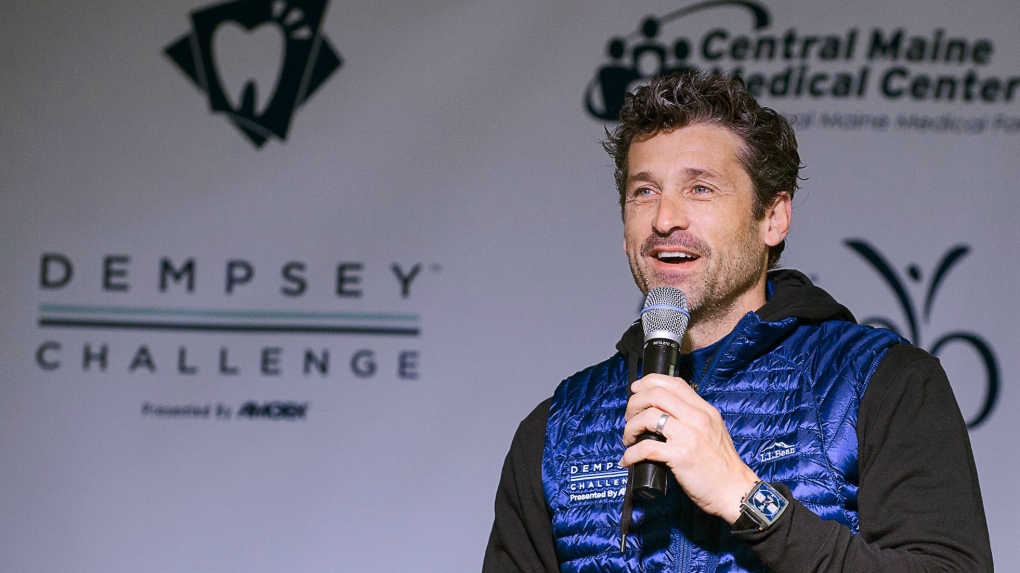 Actor Patrick Dempsey cancer fundraiser in Maine