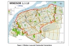 The proposed path of the Windsor Loop cycling trail. (Courtesy City of Windsor)