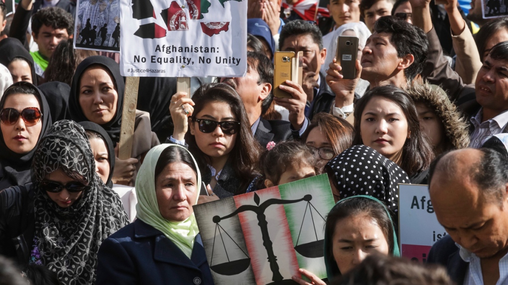 Afghanistan's ethnic Hazaras protest in Brussels