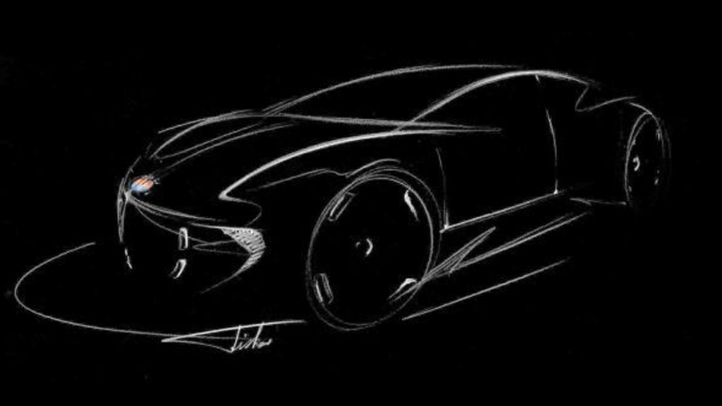 Fisker electric vehicle concept sketch