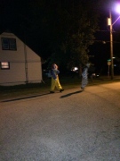 Two 'scary clowns' were spotted in Essex, Ont. (Courtesy Carrie Diemer / Facebook)