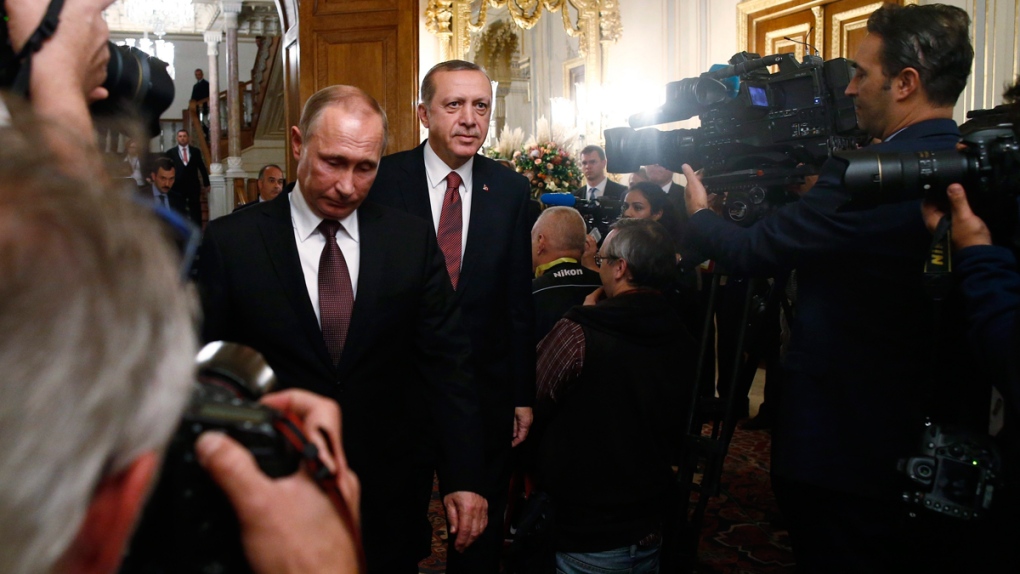 Vladimir Putin and Recep Tayyip Erdogan, Istanbul