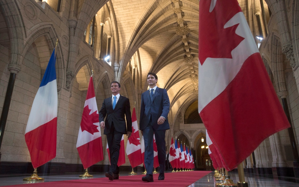 Manuel Valls and Justin Trudeau