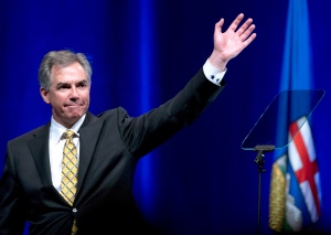 Jim Prentice, a former Alberta PC premier and former federal cabinet minister in the Conservative government of Stephen Harper, died in a plane crash in British Columbia.<br><br>


Outgoing Premier Jim Prentice waves after his speech at the Alberta PC Dinner in Calgary on Thurs. May 14, 2015. (THE CANADIAN PRESS/Larry MacDougal)