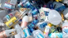 A variety of plastic bottles in a bin at a recycling center in Portland, Ore., on Thursday, May 24, 2007. (AP Photo/Greg Wahl-Stephens)