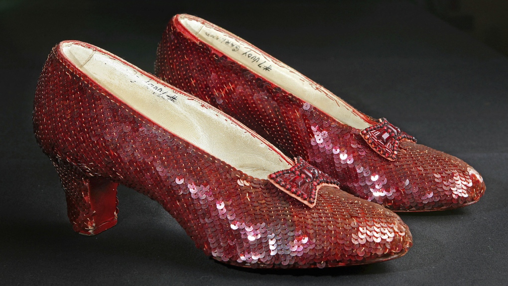 Dorothy's ruby slippers from the Wizard of Oz