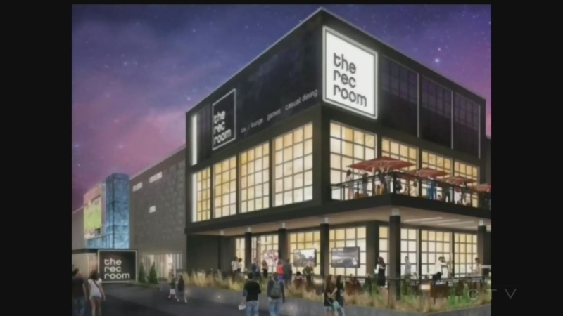 Concept drawing of the Rec Room in Edmonton. (CTV London)