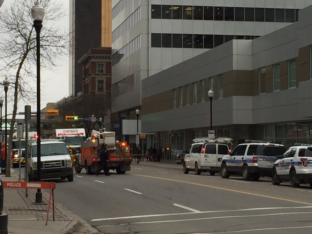 Natural gas leak in downtown Regina