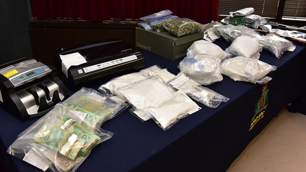 Between Oct. 12 and 15, the task force seized three kilograms of cocaine, three pounds of marijuana,and about one kilogram of methamphetamine. (Source: Manitoba RCMP)