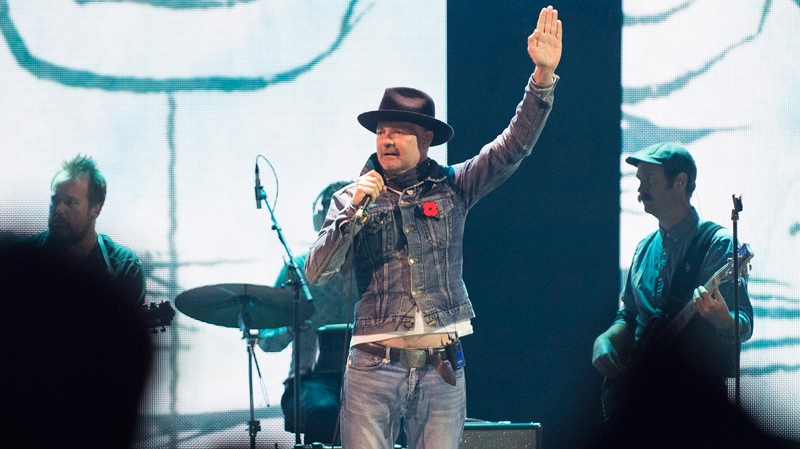Gord Downie performs on stage at WE Day
