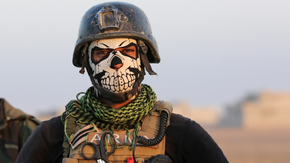 A member of Iraq's elite counterterrorism forces