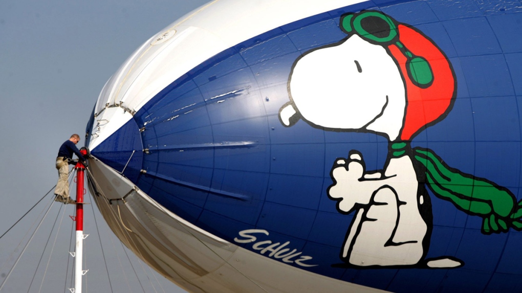 Snoopy on the MetLife blimp
