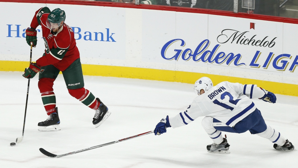 Staal scores twice as Wild beats Leafs