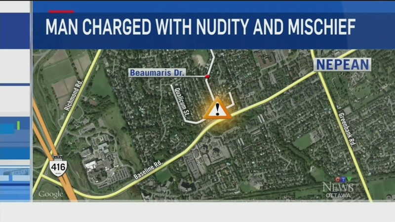 CTV Ottawa: Man charged with nudity and mischief